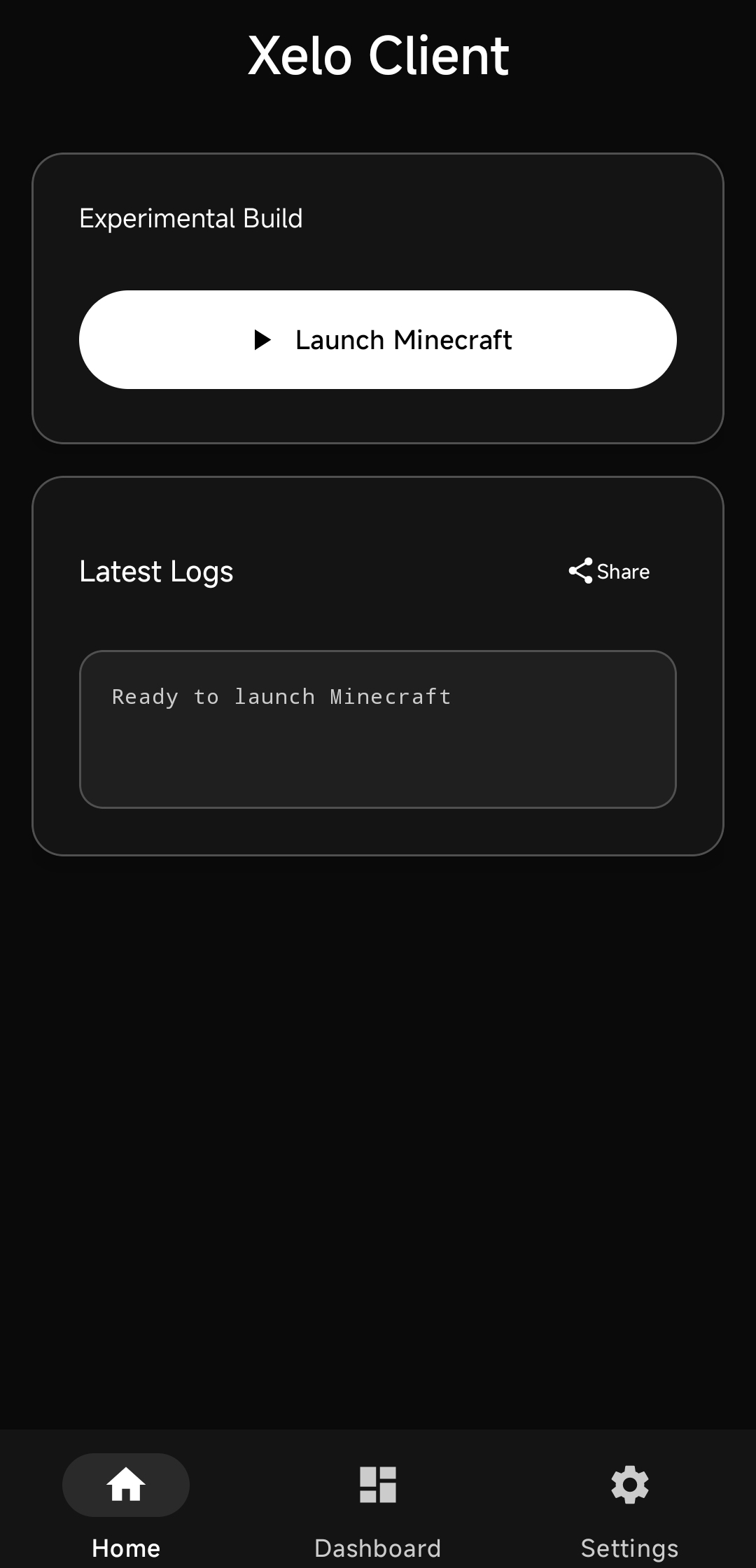 Xelo Client Screenshot